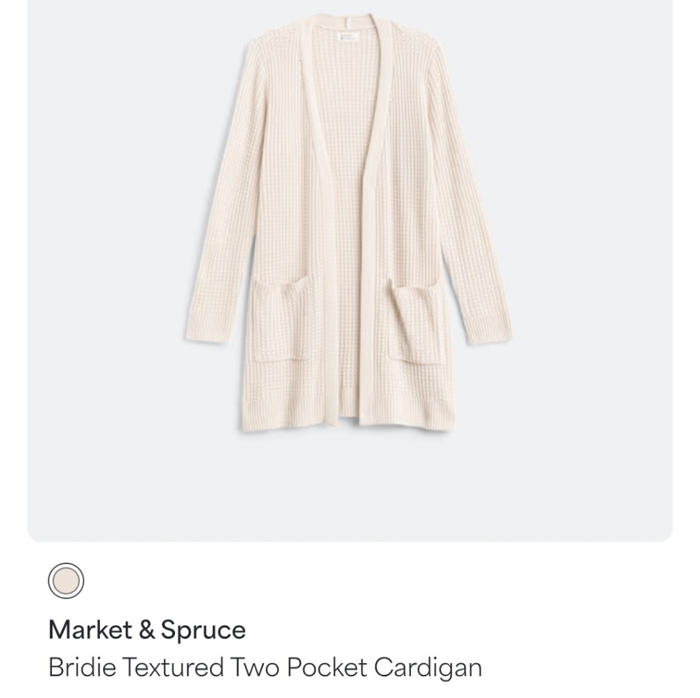 Market & Spruce Women's Cream Cardigan
